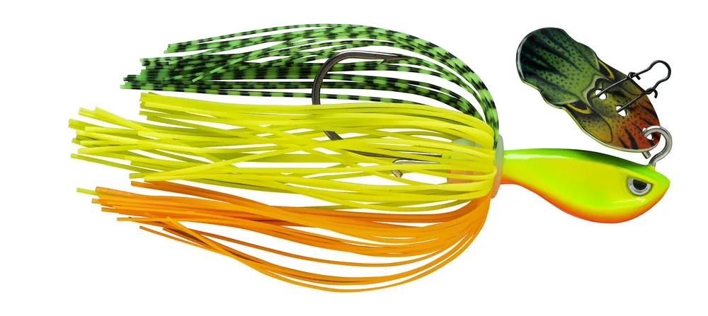 Premium Rapala Rap-V Perch Bladed Jig 8cm (15g) Fire Tiger