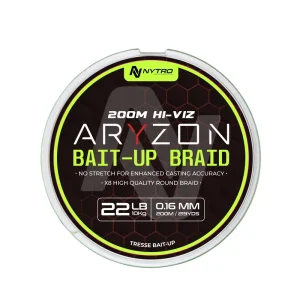 Voordeelprijs Nytro Aryzon Hiviz Bait-Up Witvis Braid 0.16mm/10kg (200m)