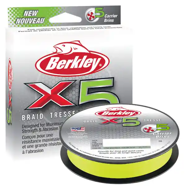 Berkley X5 Braid Flame Green 150m 0.06mm Bestseller