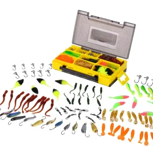Premium Fish4All Trout Lure Box (93pcs)