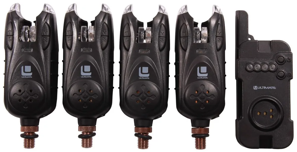 Ultimate Eonic Bite Alarm Beetmelder Set 4+1 Finale Uitverkoop