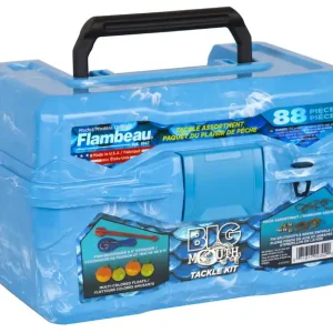 Flambeau Big Mouth Tackle Box Kit Viskoffer Pearl Blue Swirl Alleen Vandaag