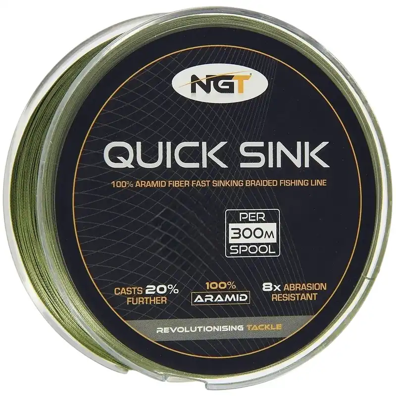 NGT 300M Quick Sink Braid Moss Green Gevlochten Lijn 25Lb Koopje