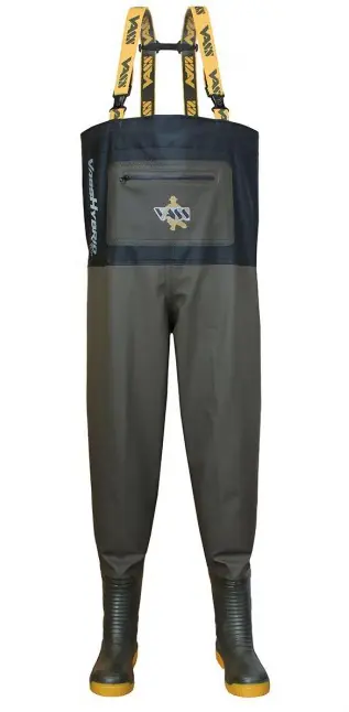 Betaalbaar Vass Hybrid 700 Khaki / Black Chest Waadpak 42