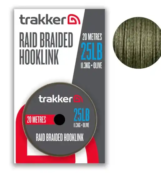 Beperkte Voorraad Trakker Raid Braided Hooklink (20m) 0.35mm