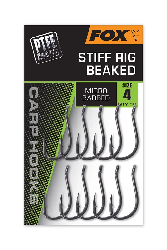 Fox Stiff Rig Beak Karperhaak (10 Stuks) 4 Meest Verkocht
