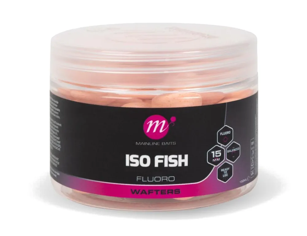 Mainline ISO Fish Fluoro Wafters 15mm Pink Populair