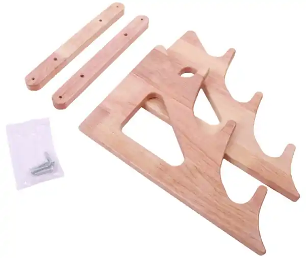 Ultimate Wooden Wall Rod Rack 3 Rods Op = Op
