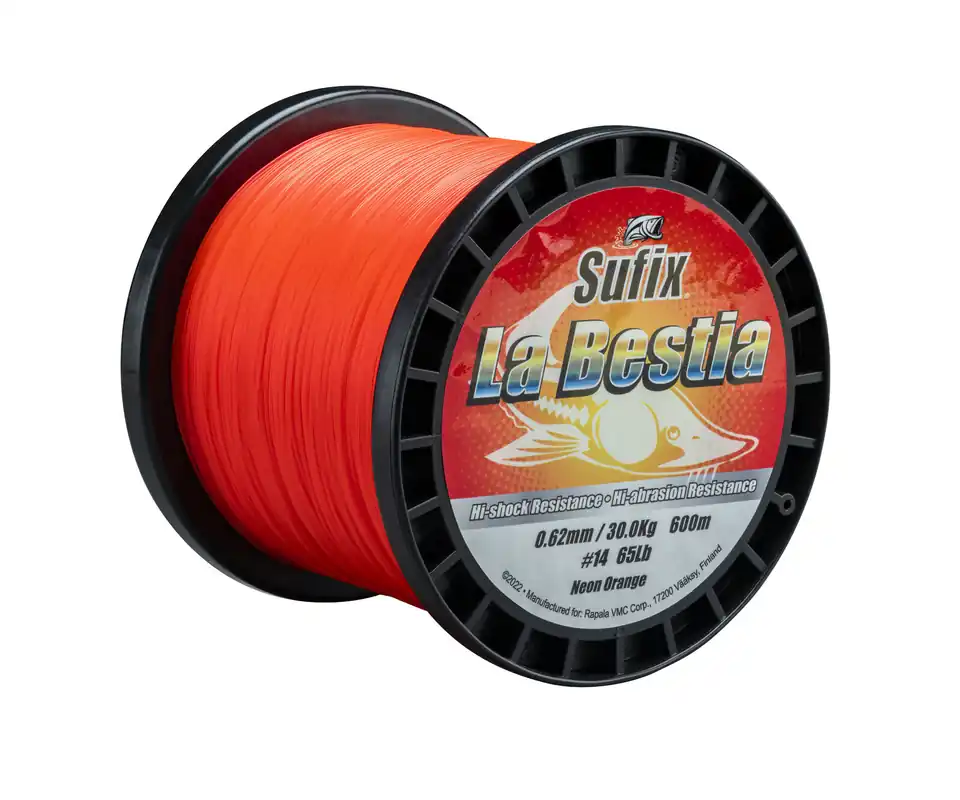 Sufix La Bestia Orange Monofilament Lijn 0.62mm (600m) Nieuw