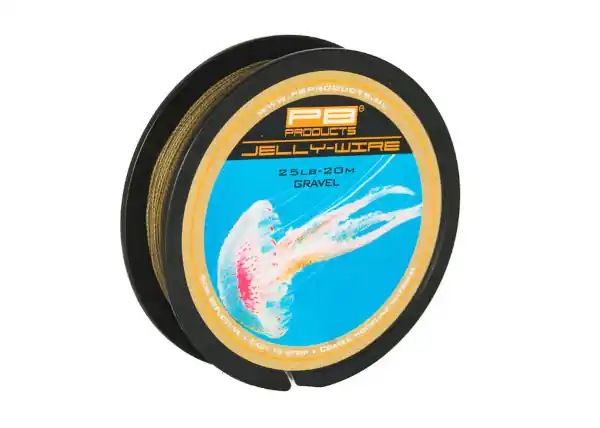 Aanbieding PB Products Jelly Wire Onderlijnmateriaal 20m (15lb) Gravel