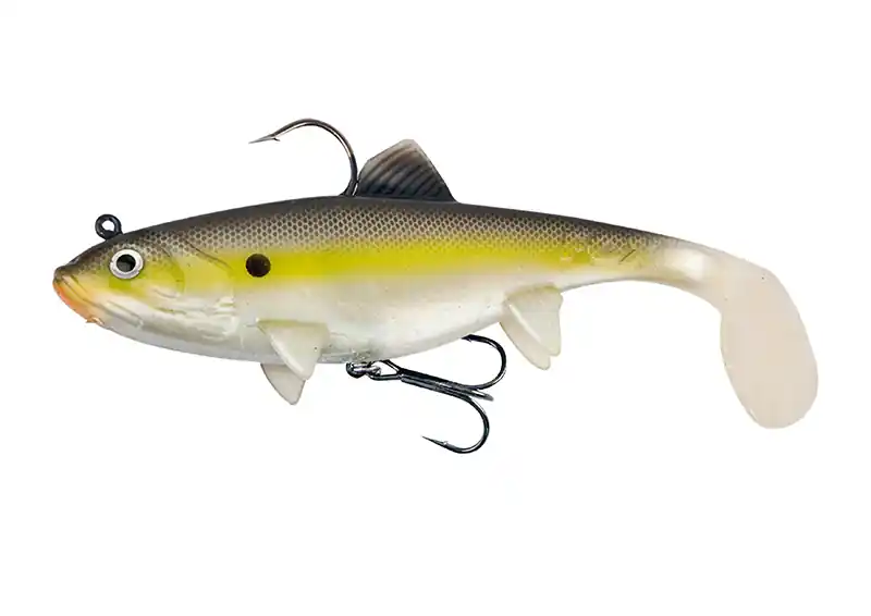Koop Online Fox Rage Replicant Wobble Legend Colours Swimbait 14cm (55g) Silver Halo