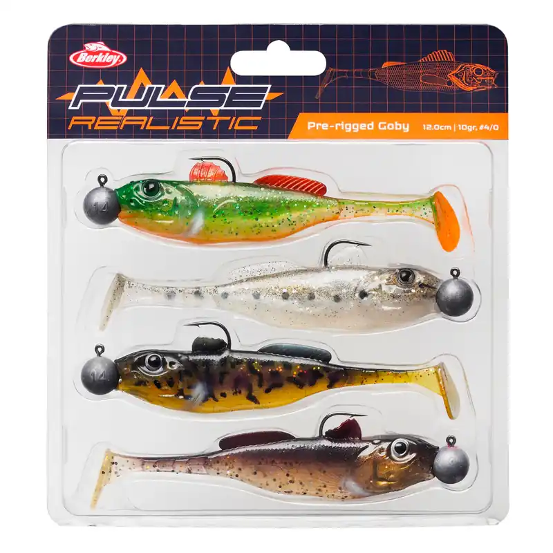 Berkley Pulse Realistic Goby Prerigged (4 stuks) 7cm Gereduceerde Prijs