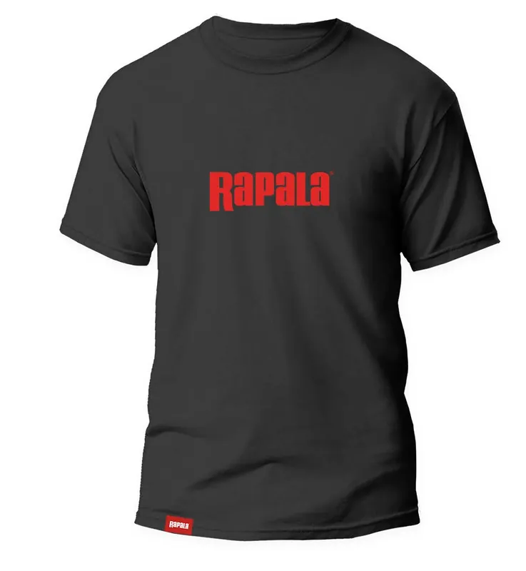 Rapala Black Red Logo T-Shirt L Gereduceerde Prijs