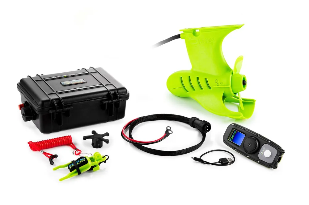 Float Plus Compact 2 Green Bellyboat Elektromotor Exclusieve Aanbieding