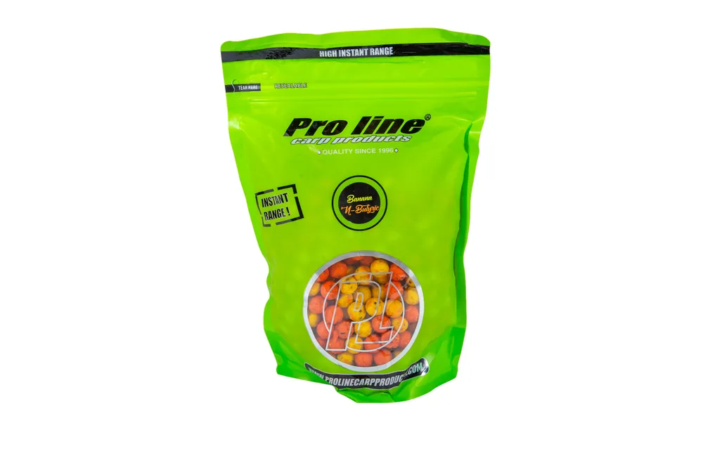 Proline High Instant Range Banana 'n Butyric Readymades 2 Colours Boilies (1kg) 15mm Laatste Versie