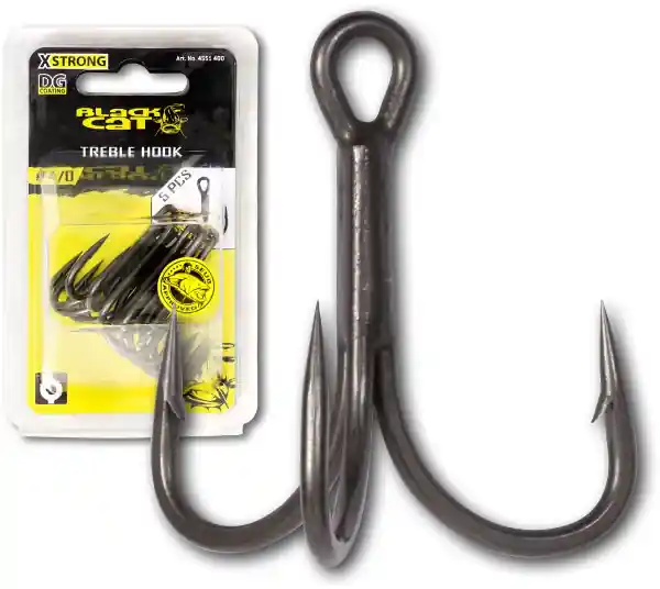 Black Cat Treble DG Coating, 5 stuks! 1/0 Shop Nu