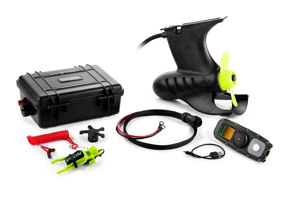 Float Plus Compact 2 Black Bellyboat Elektromotor Beperkte Voorraad
