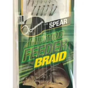 Owner 56935-FDB01 Spear Feeder Onderlijnen (6 stuks) (10cm) 8 (0.15mm. 4.6kg) Laatste Versie