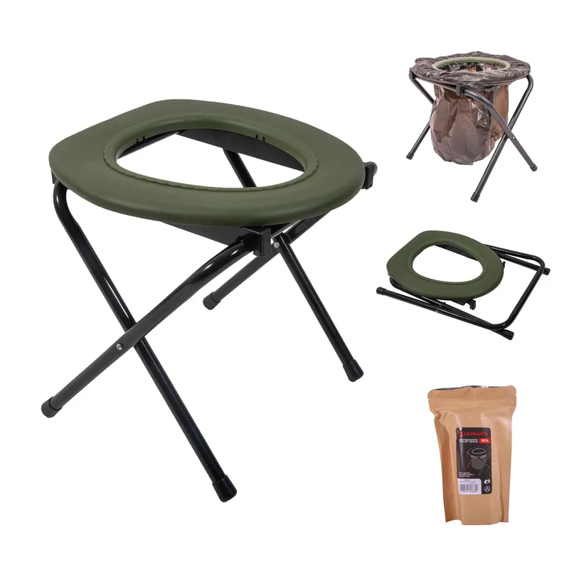 Laatste Versie Ultimate Camper-Comfort Toilet + 15 Biodegradable Toilet Bags