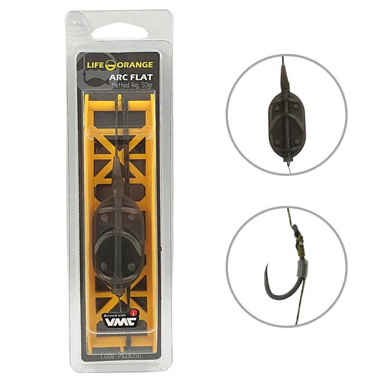 Life Orange Method Rig Arc Flat Onderlijn (80cm) 30g Beste Prijs