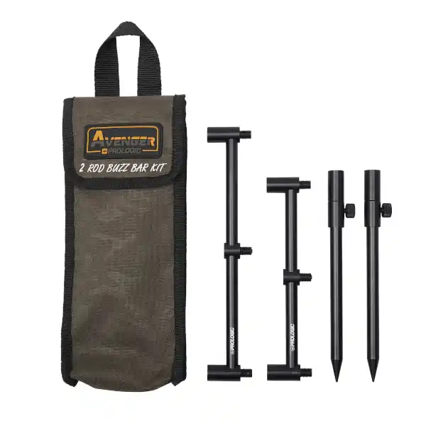 Hoge Kwaliteit Prologic Avenger Buzz Bar Kit & Carrycase 2 Rod