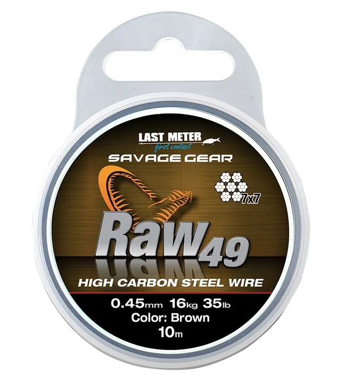 Beste Prijs Savage Gear Raw 49 Steel Wire (10m) 0.36mm / 11kg