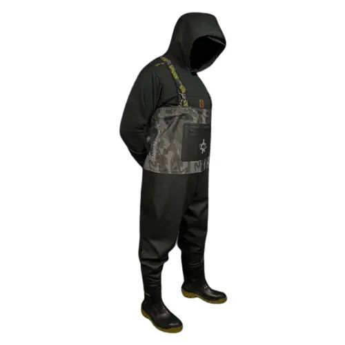 Vass Hybrid Grey Camo Chest Waders 42 Nieuw