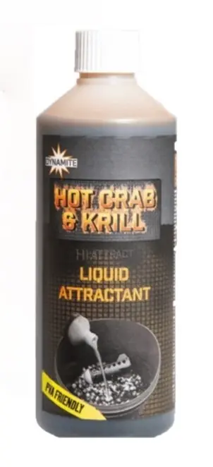 Dynamite Baits Hot Crab & Krill Liquid 500ml Nieuw
