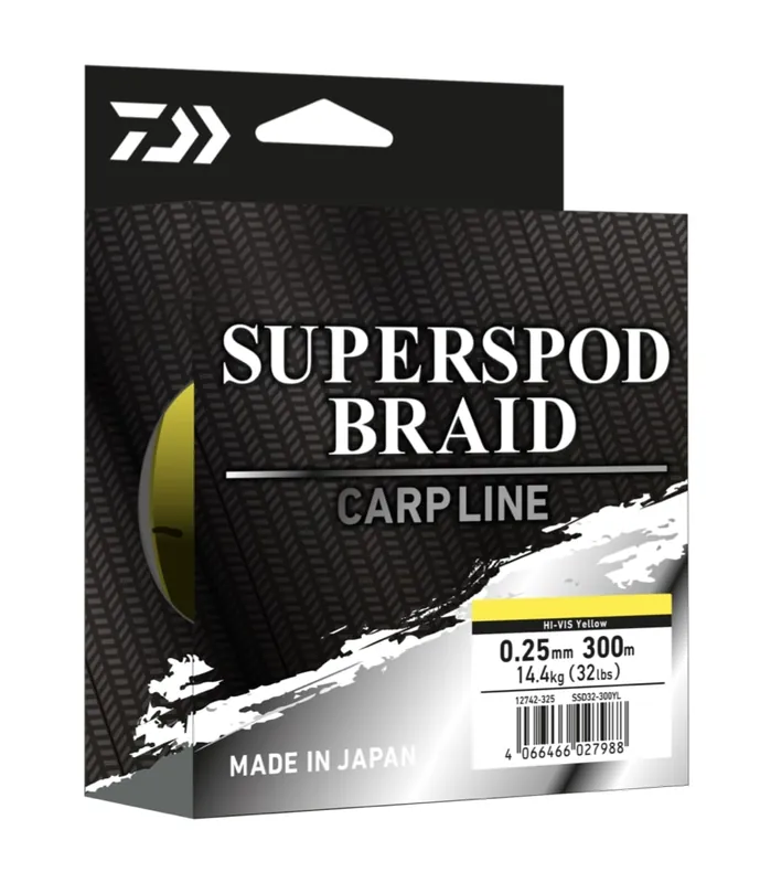 Daiwa Superspod Gevlochten Lijn 0.25mm (300m) Veilige Betaling