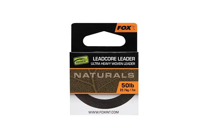 Actieprijs Fox Edges Naturals Leadcore Leader (50lb/22.7kg) 7m