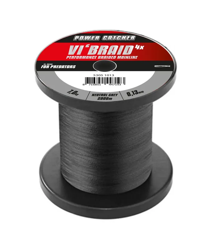 Lage Kosten Spro Powercatcher Vi'Braid Gevlochten Lijn Grey (2000m) 0.10mm