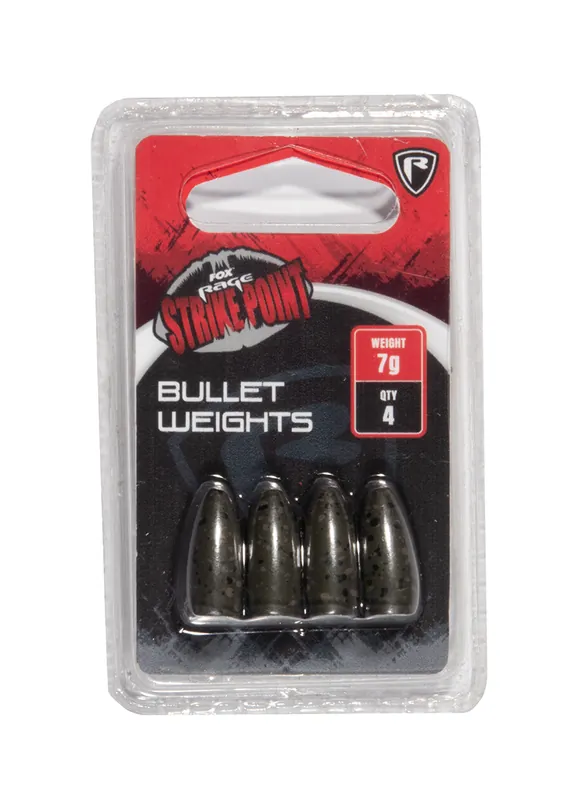 Fox Rage SP Bullet Weights Loodvrij 7g (4 Stuks) Hoge Kwaliteit