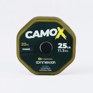 RidgeMonkey Connexion Camo X Stiff Coated Hooklink 25lbs/11.3kg Seizoensaanbieding