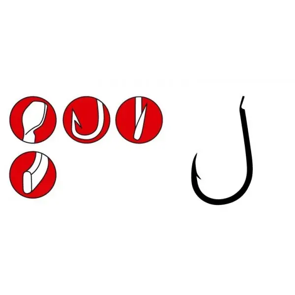 Superprijs Gamakatsu LS-3310F Hooks Black (25pcs) 1/0