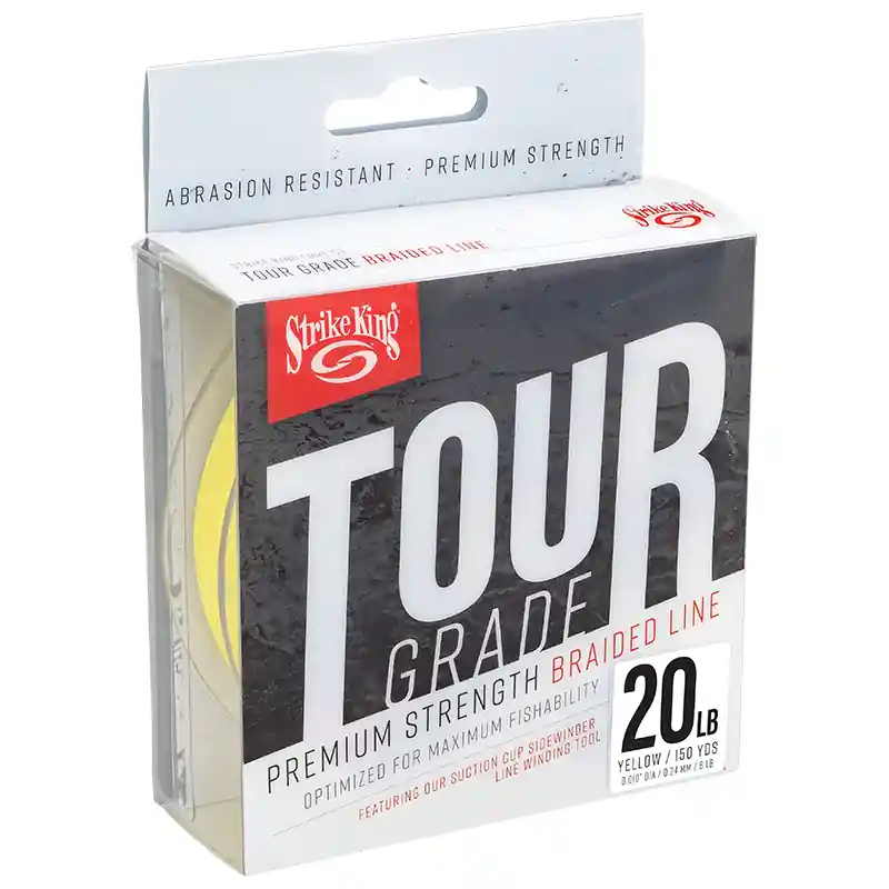 Aanbieding Strike King Tour Grade Braid Yellow (140m) 0.16mm/8lb