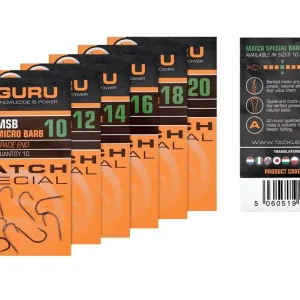 Gecertificeerd Guru Match Special Barbed Witvis Haak (10 stuks) 10