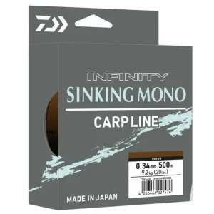 Daiwa Infinity Sinking Brown Nylon Vislijn (500m) 0.28mm / 6.3kg Aanbieding