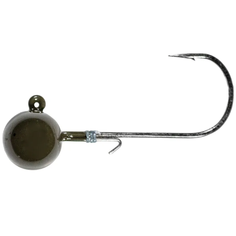 Koopje LMAB Tungsten Round Jig Green Pumpkin Size 3/0 3.5g