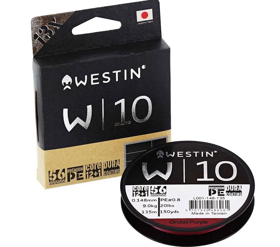 Westin W10 13 Braid Orchid Purple Gevlochten Lijn 135m 0.26mm (23.9kg) Bestel Nu