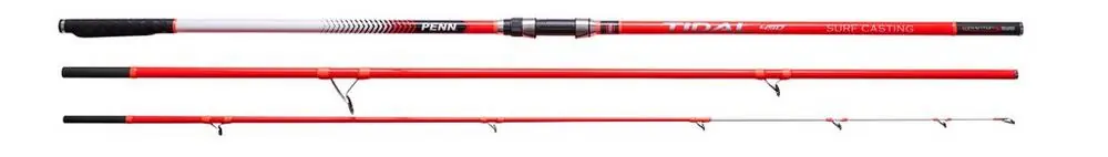 Gecertificeerd Penn Tidal Solid Carbon K Strandhengel (100-250g) (3-Delig) 4.2m