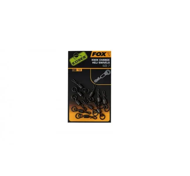 Fox Edges Kwik Change Heli Swivels Size 10 Gecertificeerd