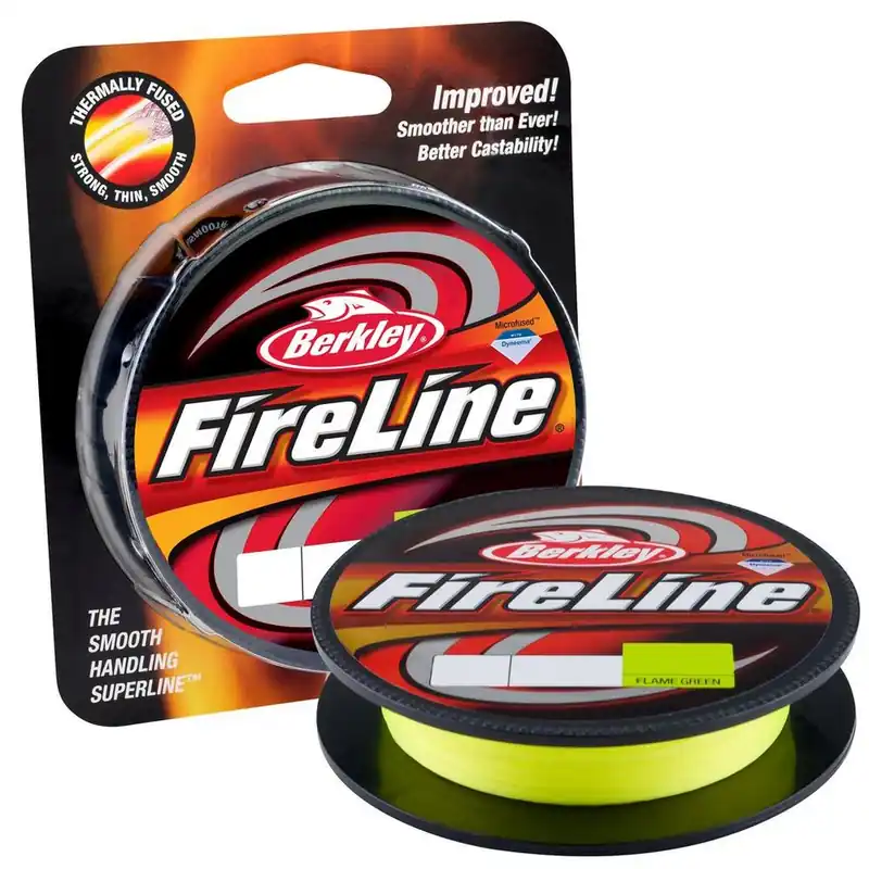 Direct Verzonden Berkley FireLine® Fused Original Gevlochten Lijn Flame Green 1800m