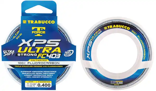 Trabucco XPS Ultra Strong FC403 Saltwater Fluorocarbon 0.40mm (13kg) Actieprijs