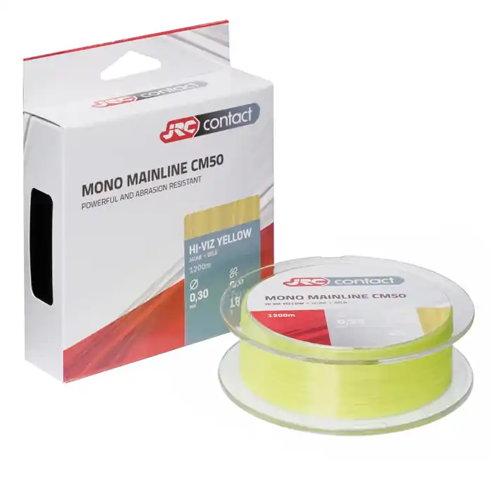 JRC Contact CM50 600m - HViz Yellow Karperlijn 0.28mm Merkproduct