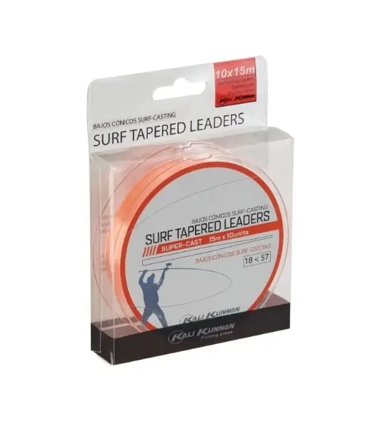 Kali Kunnan Surf Tap Leader Orange 10x15m 16-52mm Voordeelprijs