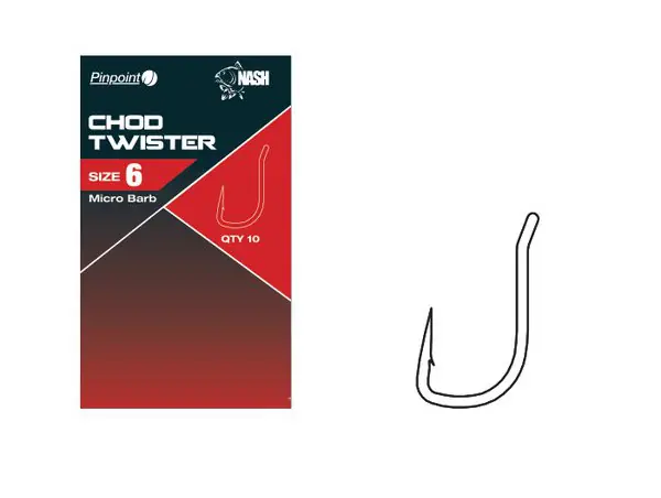 Nash Chod Twister Karper Haak 4 Gecertificeerd