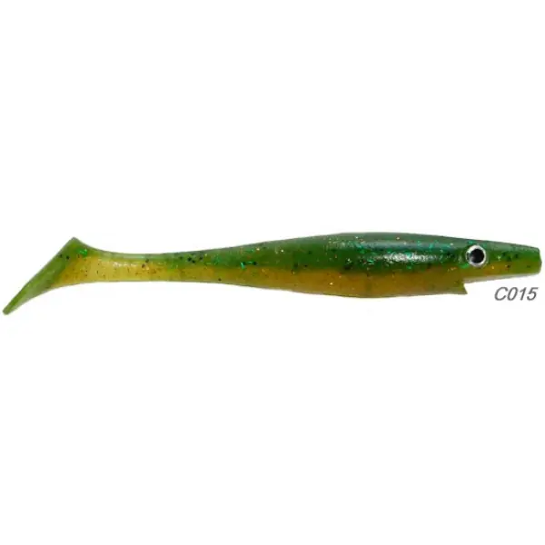 Hete Deal Strike Pro Pig Shad 15cm 20g C015 (geel - groen)