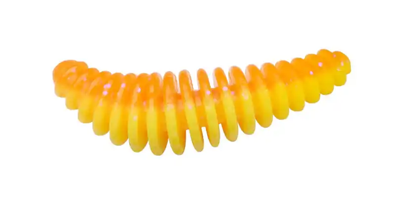 Gratis Retour Berkley Powerbait Power Pupa Softbait 45mm Fluorescent Orange/Sunshine Yellow