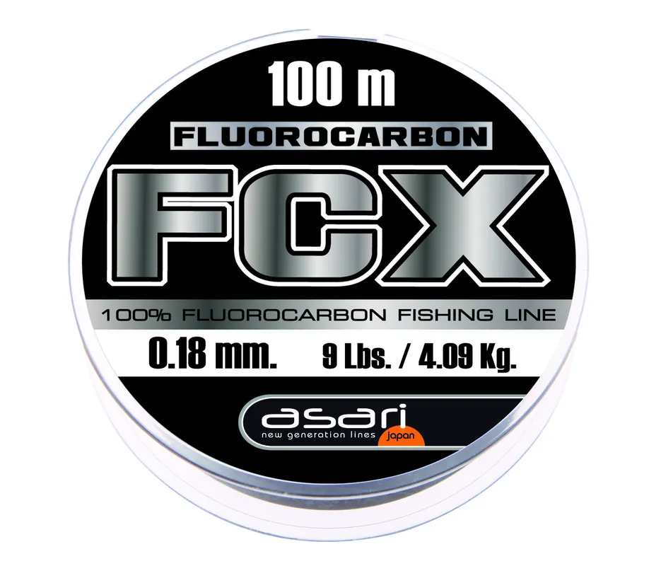 Seizoensaanbieding Asari FCX Fluorocarbon 100m 0.12mm / 2.05kg