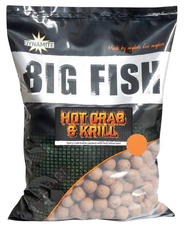 Tijdelijk Beschikbaar Dynamite Baits Hot Crab & Krill Boilies (1.8kg) 15mm